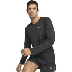Bluza Puma Run Cloudspun Ls Tee, Mężczyźni. Czarne bluzy nierozpinane męskie Puma, m, bez wzorów, z poliesteru, bez ramiączek, bez kaptura. Za 290.00 zł.