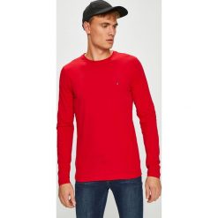 Tommy Hilfiger - Longsleeve. Różowe koszulki męskie z długim rękawem Tommy Hilfiger, z bawełny, z okrągłym kołnierzem, z długim rękawem. Za 159.90 zł.
