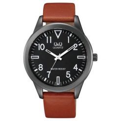 Zegarek Q&Q Męski QA52-515 brązowy. Brązowe zegarki męskie Q&Q. Za 88.99 zł.