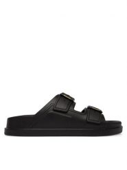 Blauer Klapki S6HOLLEY02 Czarny. Czarne klapki i japonki męskie Blauer, bez wzorów, ze skóry. Za 199.99 zł.