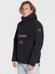 Napapijri Kurtka anorak Rainforest Winter 3 NP0A4GMC Czarny Regular Fit. Czarne kurtki męskie Napapijri, l, bez wzorów, z syntetyku, bez ramiączek, bez kaptura. Za 709.99 zł.