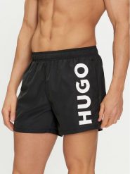Hugo Szorty kąpielowe Abas 50513979 Czarny Regular Fit. Czarne kąpielówki męskie Hugo, bez wzorów, z syntetyku. Za 159.99 zł.
