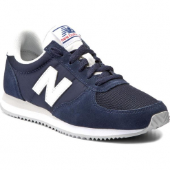 Sneakersy NEW BALANCE - U220NV Granatowy. Niebieskie buty sportowe na co dzień męskie New Balance, z materiału, klasyczne. W wyprzedaży za 239.00 zł.