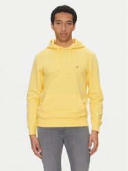 Tommy Hilfiger Bluza Essential MW0MW37235 Żółty Regular Fit. Żółte bluzy nierozpinane męskie Tommy Hilfiger, m, bez wzorów, z bawełny, bez ramiączek, bez kaptura. Za 309.99 zł.