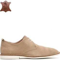 Beżowe Skórzane Półbuty Marco. Buty sportowe na co dzień męskie Born2be. Za 79.99 zł.