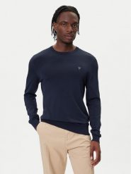 Guess Sweter M4YR29 Z3DM0 Granatowy Regular Fit. Niebieskie kardigany męskie Guess, m, z aplikacjami, z wiskozy, bez ramiączek. Za 339.99 zł.
