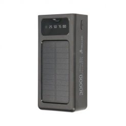 EPB-093 30000MAH SOLAR POWER BANK CZARNY. Czarne powerbanki ExtraLink. Za 154.99 zł.