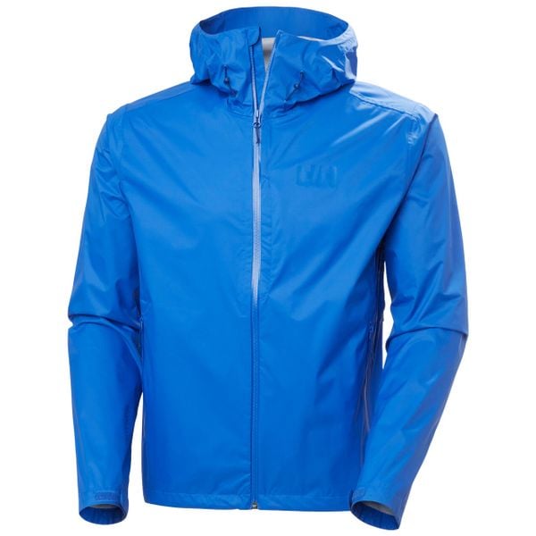 Kurtka turystyczna Helly Hansen Loke Terra. Niebieskie kurtki męskie Helly Hansen, bez wzorów, sportowe, bez ramiączek, bez kaptura. Za 638.00 zł.
