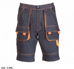 ASKS - BRIXTON SPARK SPODNIE KRÓTKIE 100% BAWEŁNA, BAWEŁNA (100%), 300G/M2, - ciemna stal 64. Szorty sportowe męskie Polstar, bez wzorów, z bawełny, sportowe. Za 113.47 zł.
