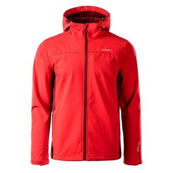 Kurtka Softshellowa Męska Logo Kaoru. Czerwone kurtki męskie Hi-tec, m, bez wzorów, z softshellu, sportowe, bez ramiączek, bez kaptura. Za 224.99 zł.