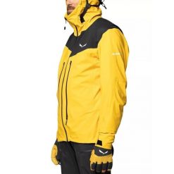Kurtka narciarska męska Salewa Ortles Ptx 3L M Jacket. Czarne kurtki narciarskie i snowboardowe męskie Salewa, na zimę, l, bez wzorów, bez kaptura, narciarskie. W wyprzedaży za 1,391.70 zł.