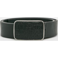 Trussardi Jeans - Pasek skórzany. Szare paski męskie TRUSSARDI JEANS, w paski, z jeansu. Za 279.90 zł.
