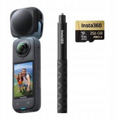 Kamera Insta360 X4 Explorer Combo czarna. Czarne kamery sportowe INSTA360. Za 2,787.00 zł.