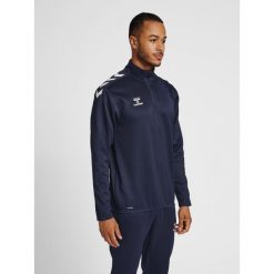 Bluza do piłki ręcznej dla dorosłych Hummel hml CORE XK. Niebieskie bluzy nierozpinane męskie HUMMEL, xl, bez wzorów, sportowe, bez ramiączek, bez kaptura. Za 204.00 zł.