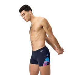 Kąpielówki męskie spodenki kąpielowe Speedo Allover V-Cut. Niebieskie kąpielówki męskie SPEEDO, m, bez wzorów. Za 209.99 zł.