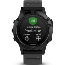 Garmin Fenix 5 Sapphire Czarny z czarnym paskiem (010-01688-11). Czarne zegarki sportowe Garmin. Za 2,349.00 zł.