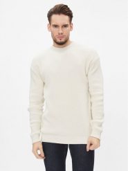 Calvin Klein Jeans Golf Blown Up J30J324507 Écru Regular Fit. Kardigany męskie Calvin Klein Jeans, m, bez wzorów, z bawełny, bez ramiączek. Za 569.99 zł.