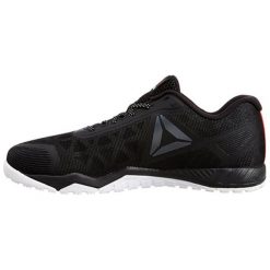 Buty sportowe w kolorze czarnym. Czarne buty treningowe męskie marki Adidas, Reebok, z materiału. W wyprzedaży za 244.95 zł.