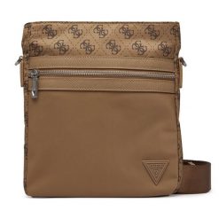 Saszetka Guess. Brązowe saszetki męskie Guess, z aplikacjami, małe. Za 329.99 zł.