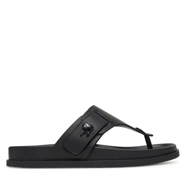 Japonki KARL LAGERFELD. Czarne klapki i japonki męskie KARL LAGERFELD, bez wzorów. Za 579.99 zł.