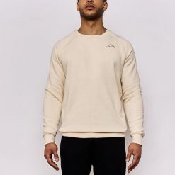 Bluza Kappa Caimali Swt. Białe bluzy nierozpinane męskie Kappa, m, bez wzorów, casualowe, bez ramiączek, bez kaptura. Za 170.20 zł.