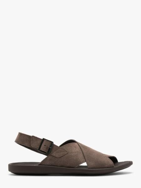 Szaro-brązowe sandały z zapięciem na klamrę. Brązowe sandały męskie Ryłko, ze skóry, bez zapięcia. W wyprzedaży za 199.99 zł.