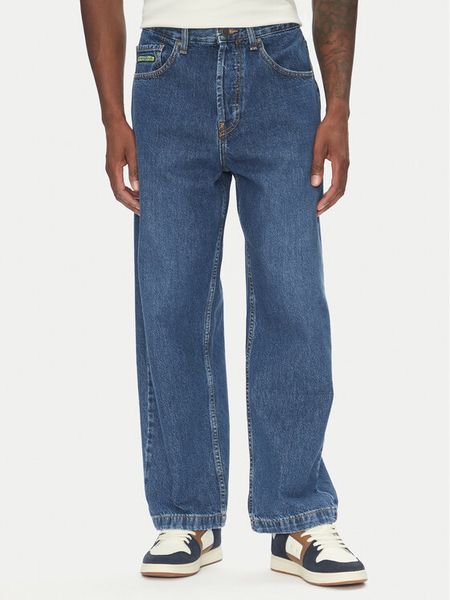 DC Shoes Jeansy Worker Baggy ADYDP03093 Niebieski Baggy Fit. Niebieskie jeansy męskie DC Shoes, bez wzorów, z jeansu. Za 179.99 zł.