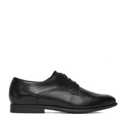 Półbuty Lasocki. Czarne eleganckie półbuty męskie Lasocki, wizytowe, bez obcasa, bez zapięcia. Za 249.99 zł.