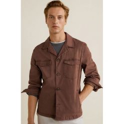 Mango Man - Kurtka Wallac. Szare kurtki męskie Mango Man, z bawełny, z krótkim rękawem. Za 229.90 zł.