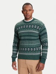 United Colors Of Benetton Sweter 1137K107V Zielony Regular Fit. Zielone kardigany męskie United Colors Of Benetton, m, bez wzorów, z wełny, bez ramiączek. Za 379.99 zł.