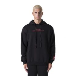 Bluza męska Everlast Streetwear Hoodie. Czarne bluzy nierozpinane męskie EVERLAST, l, bez wzorów, sportowe, bez ramiączek, bez kaptura. Za 179.99 zł.