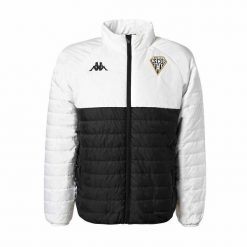 Kurtka puchowa Angers SCO Arseco 6 2022/23. Białe kurtki męskie Kappa, bez wzorów, z puchu, sportowe, bez ramiączek, bez kaptura. Za 403.00 zł.