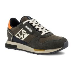 Buty męskie Napapijri Virtus. Zielone buty zimowe męskie Napapijri, bez wzorów, sportowe, bez obcasa, bez zapięcia. Za 359.99 zł.
