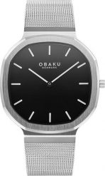 Zegarek OBAKU Zegarek męski Obaku Denmark V253GXCBMC srebrny. Szare zegarki męskie Obaku, srebrne. Za 792.00 zł.