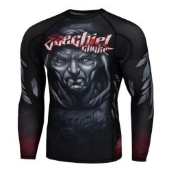 Koszulka sportowa męska Rashguard do MMA EXTREME HOBBY EZECHIEL. Czarne bielizna termoaktywna męska EXTREME HOBBY, m, bez wzorów, z bawełny, bez ramiączek, do biegania. Za 209.00 zł.