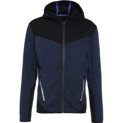 Superdry GYM TECH BLOCKED ZIPHOOD Bluza rozpinana midnight navy marl/black. Bluzy bez kaptura męskie marki Superdry. W wyprzedaży za 343.20 zł.