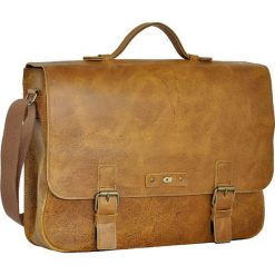 Skórzana torba/teczka na laptopa unisex Daag Woody 1 koniak. Torby na laptopa męskie DAAG, bez wzorów, z materiału. Za 439.99 zł.