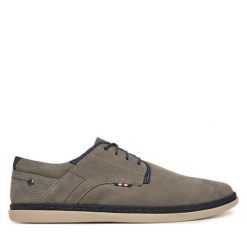 Półbuty Lasocki. Szare codzienne półbuty męskie Lasocki, bez wzorów, bez obcasa, bez zapięcia. Za 229.99 zł.