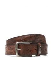 Guess Pasek Męski M3BZ27 L0TP0 Brązowy. Brązowe paski męskie Guess, z aplikacjami, ze skóry. Za 179.99 zł.
