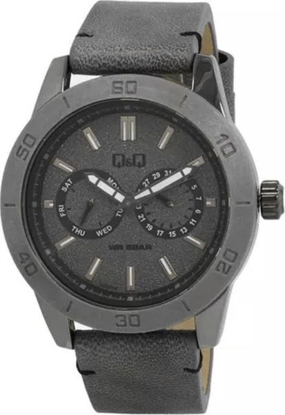 Zegarek QQ Zegarek męski QQ AA34-512 szary. Szare zegarki męskie Q&Q. Za 258.00 zł.