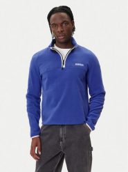 Napapijri Polar T-Dergana NP0A88UZ Niebieski Regular Fit. Niebieskie bluzy z polaru męskie Napapijri, m, bez wzorów, z polaru, bez ramiączek, bez kaptura. Za 399.99 zł.
