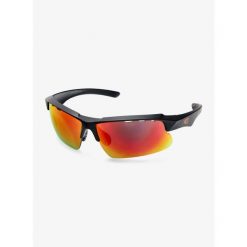 Okulary na rower GOG Faun - black/poly.red. Czarne okulary przeciwsłoneczne męskie GOG, bez wzorów, sportowe. Za 167.99 zł.