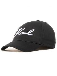 KARL LAGERFELD Czapka z daszkiem 205W3405 Czarny. Czarne czapki męskie KARL LAGERFELD, bez wzorów, z materiału. Za 159.99 zł.