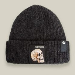 Czapka Beanie Goorin Bros The Cancelled Skull Czarna. Czarne czapki męskie Goorin Bros, bez wzorów. Za 181.89 zł.