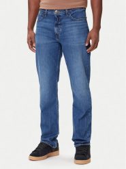 Lee Jeansy West 112364167 Niebieski Straight Fit. Niebieskie jeansy męskie Lee, bez wzorów, z bawełny. Za 379.99 zł.
