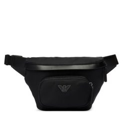 Nerka Emporio Armani. Czarne saszetki męskie Emporio Armani, bez wzorów, małe. Za 839.99 zł.