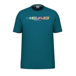 Koszulka Head Rainbow. Niebieskie t-shirty sportowe męskie Head, m, bez wzorów, sportowe, bez ramiączek. W wyprzedaży za 153.00 zł.