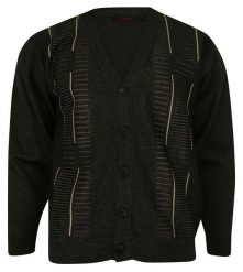 Kardigan, Sweter Zapinany na Guziki Brązowy, Elegancki -KINGS- Męski. Brązowe kardigany męskie Kings, l, bez wzorów, z bawełny, bez ramiączek. Za 167.00 zł.