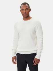 Calvin Klein Sweter LV04LB327G Écru Regular Fit. Kardigany męskie Calvin Klein, l, bez wzorów, z bawełny, bez ramiączek. Za 399.99 zł.