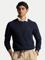 Polo Ralph Lauren Sweter 710918163001 Granatowy Regular Fit. Niebieskie kardigany męskie Polo Ralph Lauren, m, bez wzorów, z bawełny, bez ramiączek. Za 759.99 zł.